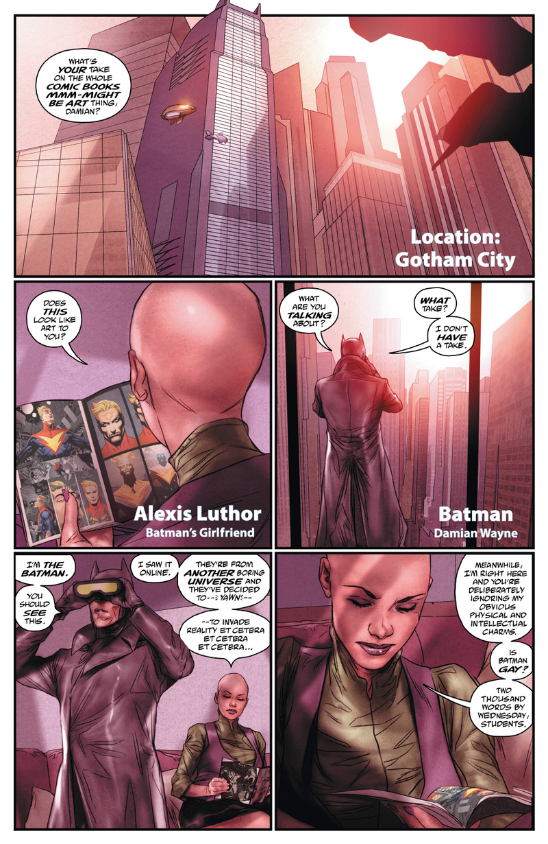 Illustration for article titled Exclusive DC preview: Superheroes are celebrities in The Multiversity: The Just #1